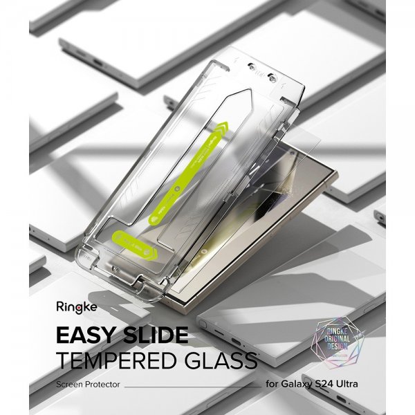 Ringke Samsung Galaxy S24 Ultra näytönsuoja Easy Slide 2-pakkaus