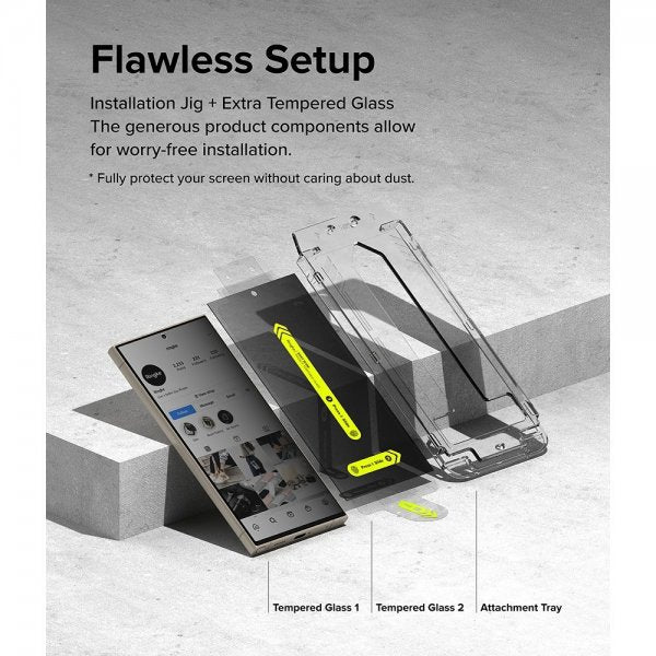 Ringke Samsung Galaxy S24 Ultra näytönsuoja Easy Slide Privacy, 2 kpl