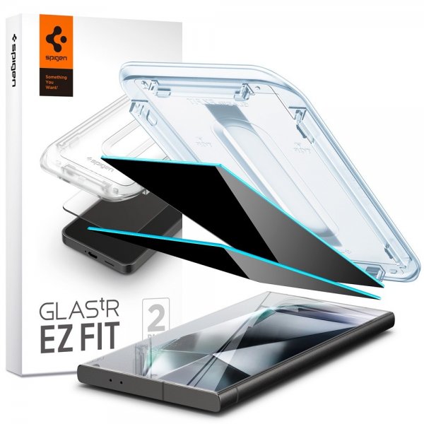 Spigen Samsung Galaxy S24 Ultra Näytönsuoja GLAS.tR EZ Fit Privacy 2 kpl