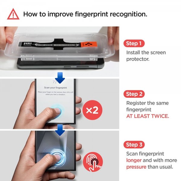 Spigen Samsung Galaxy S24 Ultra Näytönsuoja GLAS.tR EZ Fit Privacy 2 kpl