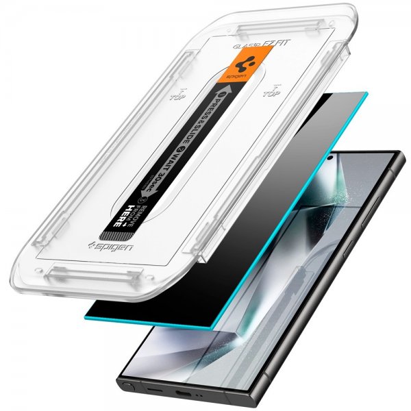 Spigen Samsung Galaxy S24 Ultra Näytönsuoja GLAS.tR EZ Fit Privacy 2 kpl