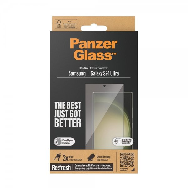 PanzerGlass Samsung Galaxy S24 Ultra Näytönsuoja Ultra-Wide Fit EasyAligner