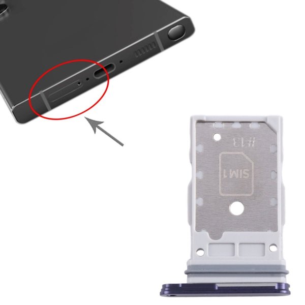 Samsung Galaxy S24/S24 Plus SIM-korttipidin - Sininen