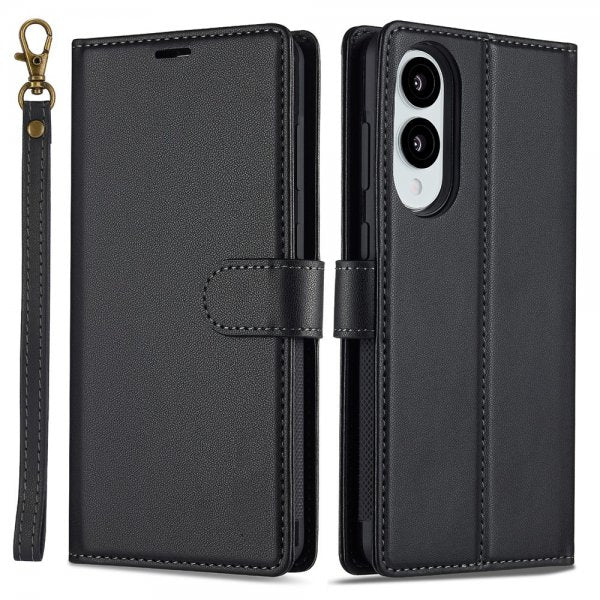 Nordic Covers Samsung Galaxy S25 Edge -kotelo irrotettavalla MagSafe-kuorella Raven Black