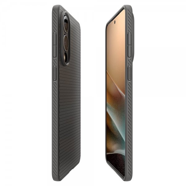 Spigen Samsung Galaxy S25 Edge Kuori Liquid Air Marble Gray