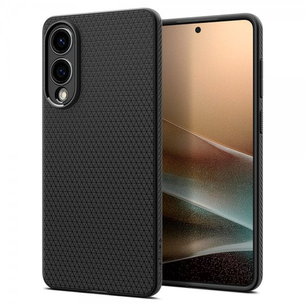 Spigen Samsung Galaxy S25 Edge Suojakuori Liquid Air Mattamusta