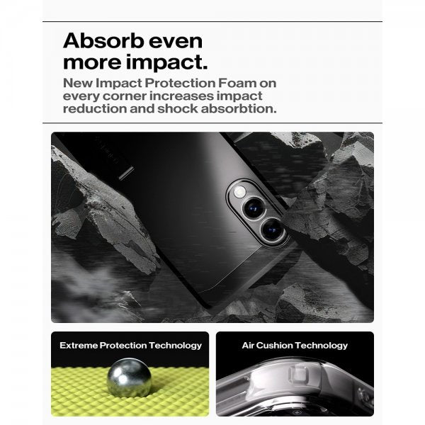 Spigen Samsung Galaxy S25 Edge -suojakuori Tough Armor MagFit, musta