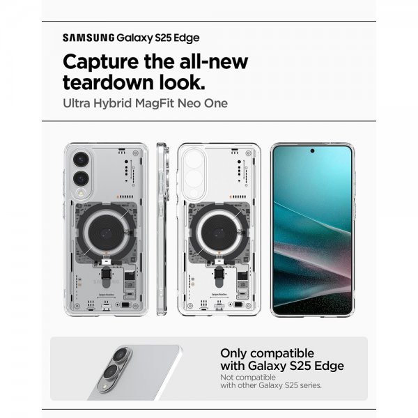 Spigen Samsung Galaxy S25 Edge Ultra Hybrid Neo One MagFit -suojakuori