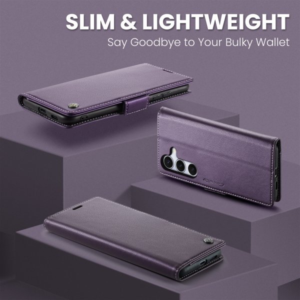CaseMe Samsung Galaxy S25 FE -suojakotelo 023-sarja violetti