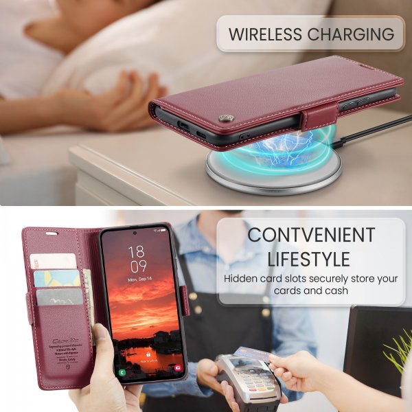 CaseMe Samsung Galaxy S25 FE Suojakotelo 023-sarja Punainen