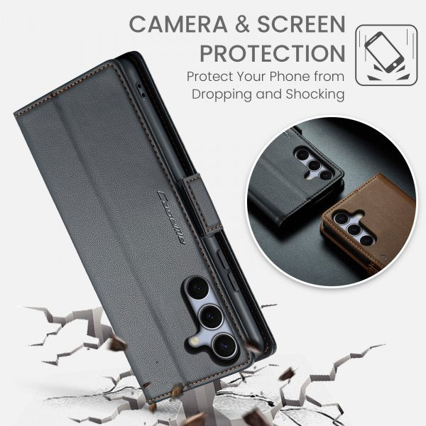 CaseMe Samsung Galaxy S25 FE Suojakotelo 023 Series Musta