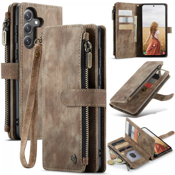 CaseMe Samsung Galaxy S25 FE Suojakotelo C30 Sarja Ruskea