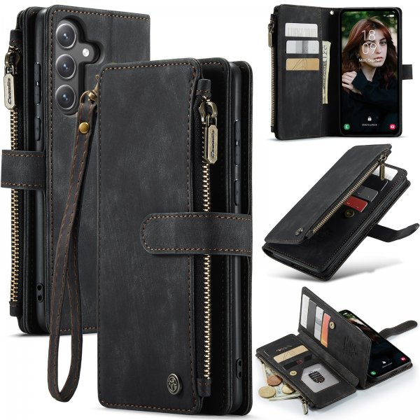 CaseMe Samsung Galaxy S25 FE Kotelo C30-sarja Musta