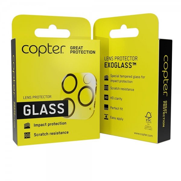 Copter Samsung Galaxy S25 FE Kameran linssinsuojus Exoglass Lens Protector