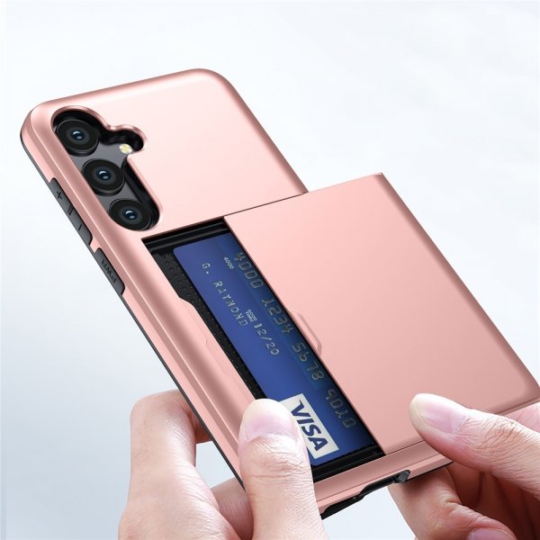 Samsung Galaxy S25 FE Kuori Korttilokero Tummanvihreä