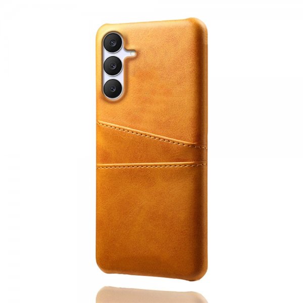 Samsung Galaxy S25 FE Kuoret kahdella korttitaskulla Vaaleanruskea