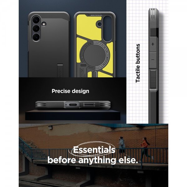 Spigen Samsung Galaxy S25 FE Suojakuori Tough Armor MagFit Musta