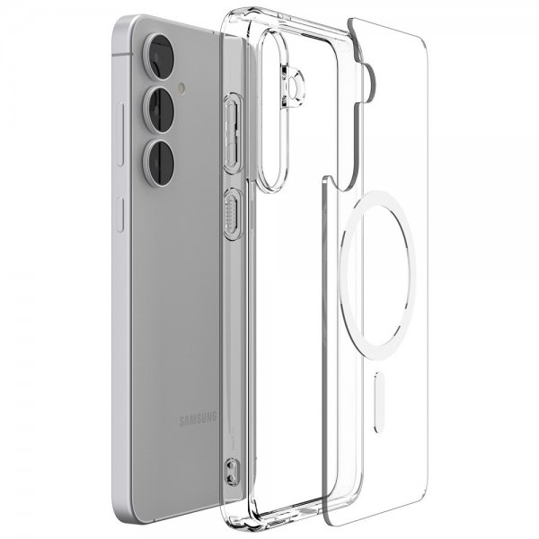 Spigen Samsung Galaxy S25 FE Kuori Ultra Hybrid MagFit Clear White