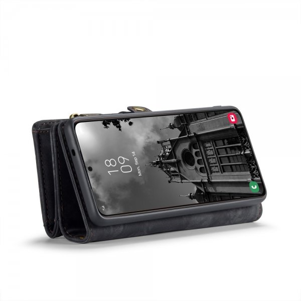 CaseMe Samsung Galaxy S25 -suojakotelo, 008 Series, irrotettava kuori, musta
