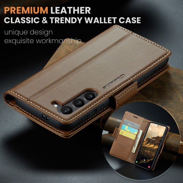 CaseMe Samsung Galaxy S24/S25 -kotelo 023 Series, ruskea