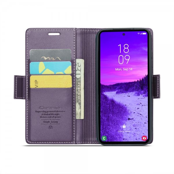 CaseMe Samsung Galaxy S24/S25 Kotelo 023 Series Violetti