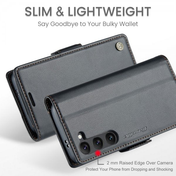 CaseMe Samsung Galaxy S24/S25 Kotelo 023 Series Musta