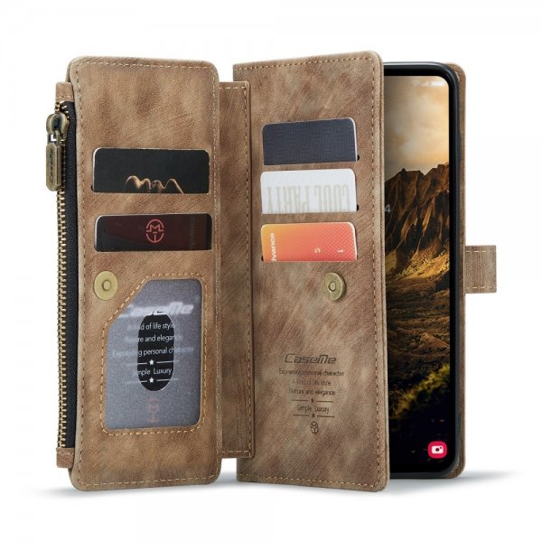 CaseMe Samsung Galaxy S24/S25 Kotelo C30 Series Ruskea