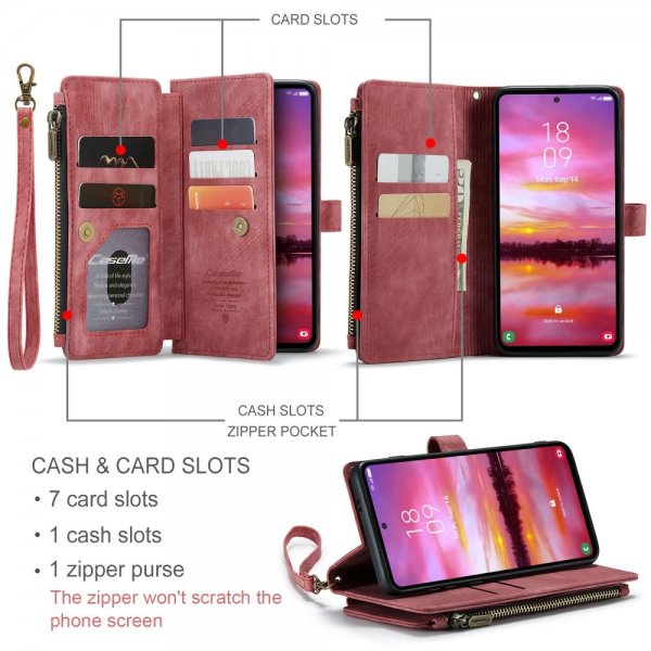 CaseMe Samsung Galaxy S24/S25 Kotelo C30 Series Punainen