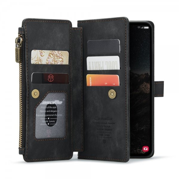 CaseMe Samsung Galaxy S24/S25 Kotelo C30-sarja Musta