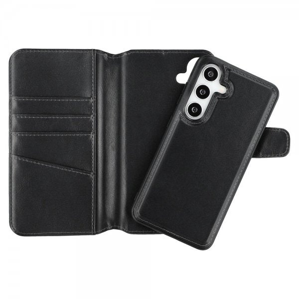 Nordic Covers Samsung Galaxy S24/Galaxy S25 MagLeather -kotelo, Raven Black