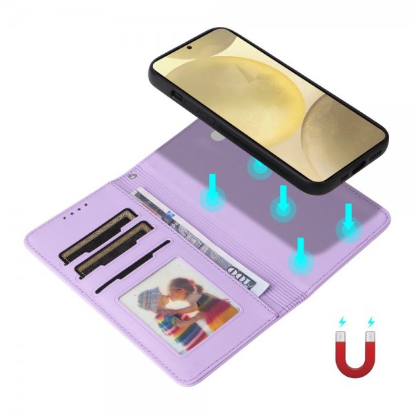 Betopnice Samsung Galaxy S25 -suojakotelo irrotettavalla kuorella 005 Lila