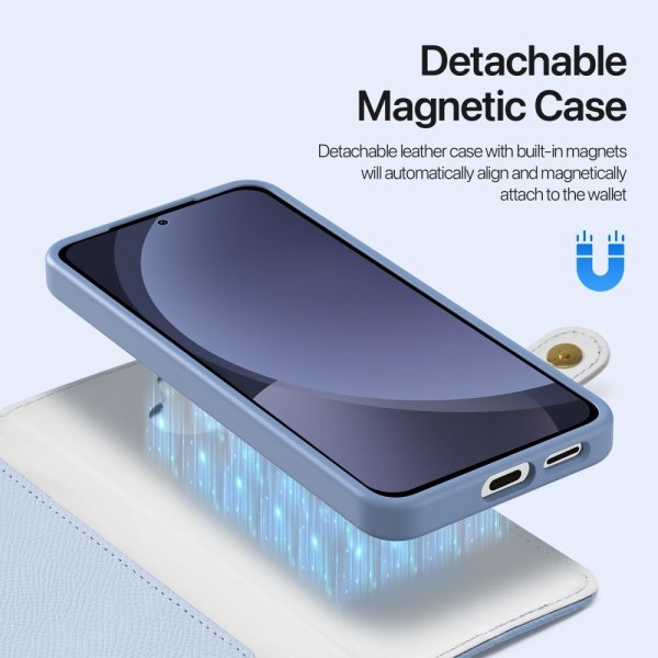 Dux Ducis Samsung Galaxy S25 Plus kotelo 2-in-1 Lawa Series MagSafe sininen