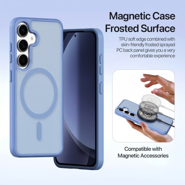 Dux Ducis Samsung Galaxy S25 Plus kotelo 2-in-1 Lawa Series MagSafe sininen