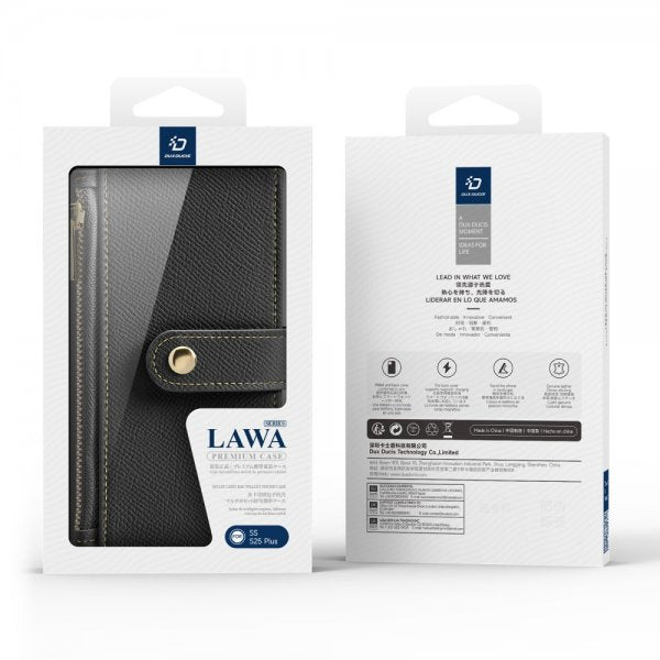 Dux Ducis Samsung Galaxy S25 Plus kotelo 2-in-1 Lawa Series MagSafe Musta