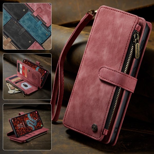 CaseMe Samsung Galaxy S24 Plus/S25 Plus C30 -sarjan kotelo, punainen