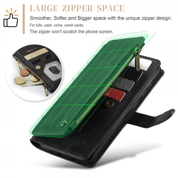 CaseMe Samsung Galaxy S24 Plus/S25 Plus -suojakotelo C30-sarja Musta