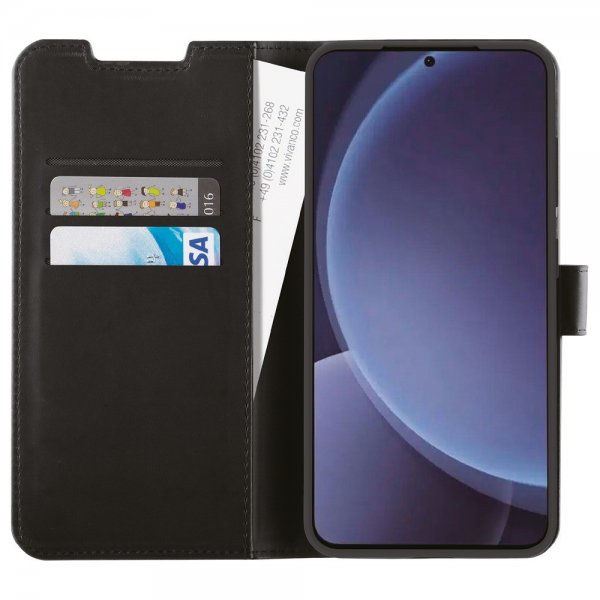 Vivanco Samsung Galaxy S25 Plus Classic Wallet -kotelo, musta