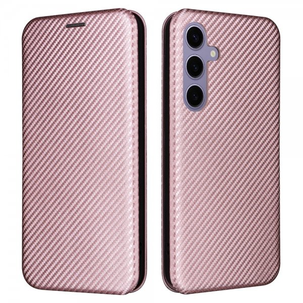Samsung Galaxy S25 Plus -hiilikuitutekstuurisuojakuori, ruusukulta