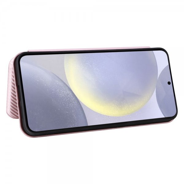 Samsung Galaxy S25 Plus -hiilikuitutekstuurisuojakuori, ruusukulta