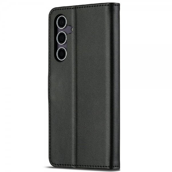 Lc.Imeeke Samsung Galaxy S25 Plus -suojakotelo korttipaikalla ja jalustatoiminnolla, musta