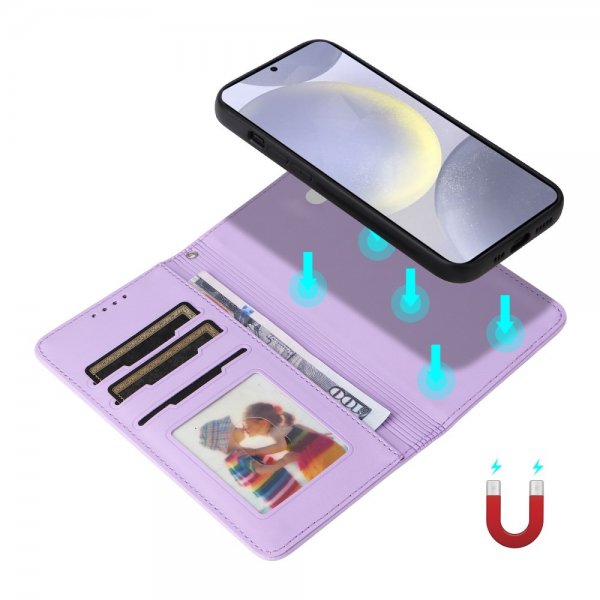 Betopnice Samsung Galaxy S25 Plus -suojakotelo irrotettavalla kuorella 005 Violetti