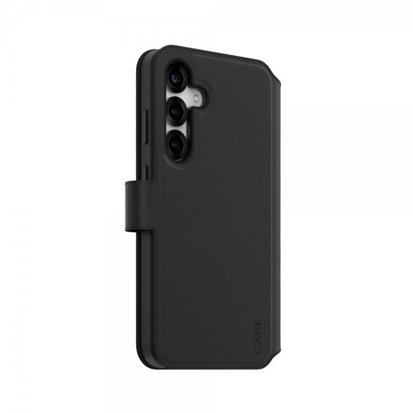 CARE by PanzerGlass Samsung Galaxy S25 Plus -kotelo Tango Two-in-One Wallet MagSafe musta