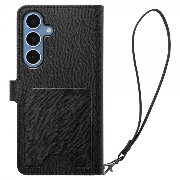 Spigen Samsung Galaxy S25 Plus -suojakotelo Wallet S, musta
