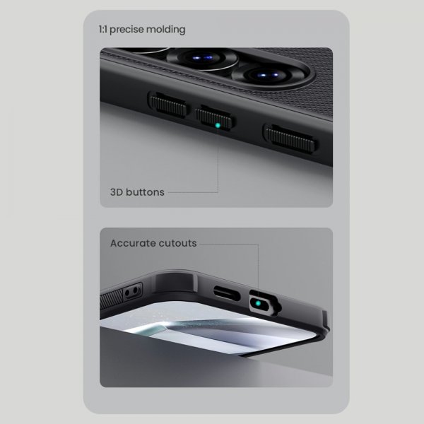 Nillkin Samsung Galaxy S25 Plus Kuori Super Frosted Shield Pro MagSafe Musta