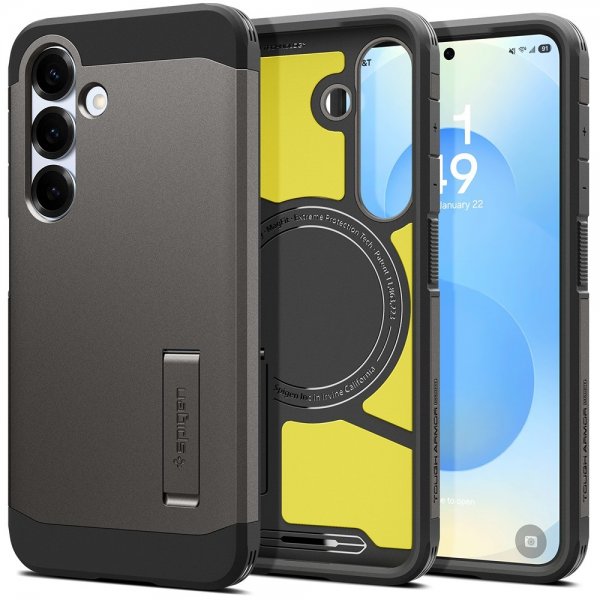 Spigen Samsung Galaxy S25 Plus Kuori Tough Armor MagFit Gunmetal