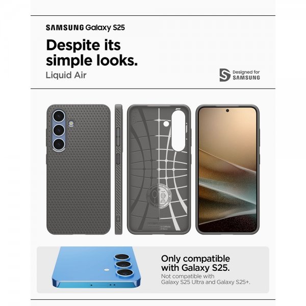 Spigen Samsung Galaxy S22 Kuori Liquid Air Marble Gray