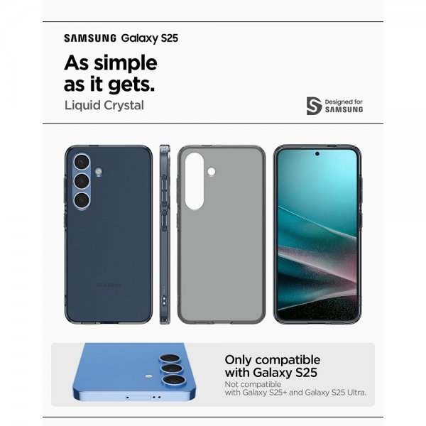 Spigen Samsung Galaxy S25 Kotelo Liquid Crystal Space Crystal