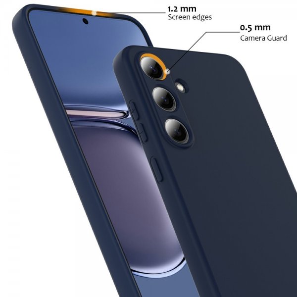 Samsung Galaxy S25 -suojakuori hihnalla, silikoni, MagSafe, tummansininen