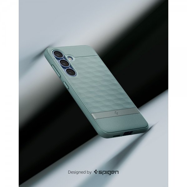Spigen Samsung Galaxy S25 -suojakuori Parallax MagFit Sage Green