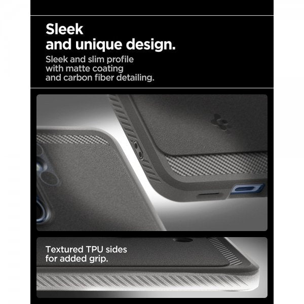Spigen Samsung Galaxy S25 -kuori, Rugged Armor MagFit, Marble Gray